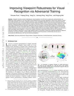 Improving Viewpoint Robustness for Visual Recognition via Adversarial
  Training