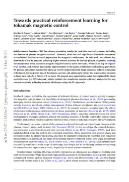 Towards practical reinforcement learning for tokamak magnetic control