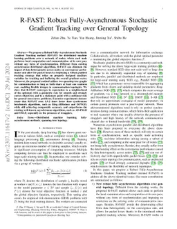 Robust Fully-Asynchronous Methods for Distributed Training over General
  Architecture
