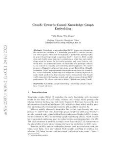 CausE: Towards Causal Knowledge Graph Embedding