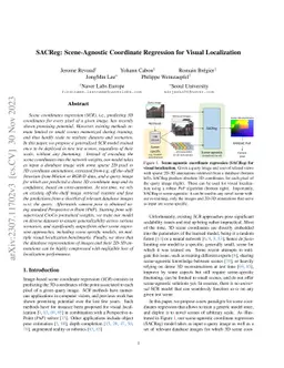SACReg: Scene-Agnostic Coordinate Regression for Visual Localization