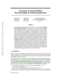 Advancing Ad Auction Realism: Practical Insights & Modeling Implications