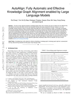 AutoAlign: Fully Automatic and Effective Knowledge Graph Alignment
  enabled by Large Language Models