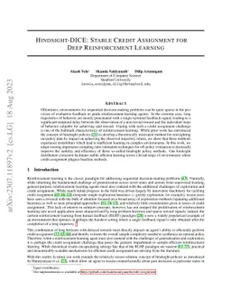 Hindsight-DICE: Stable Credit Assignment for Deep Reinforcement Learning