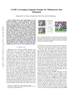 LAMP: Leveraging Language Prompts for Multi-person Pose Estimation