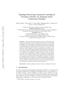 Topology-Preserving Automatic Labeling of Coronary Arteries via
  Anatomy-aware Connection Classifier