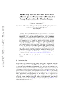 FSDiffReg: Feature-wise and Score-wise Diffusion-guided Unsupervised
  Deformable Image Registration for Cardiac Images