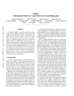 Replay: Multi-modal Multi-view Acted Videos for Casual Holography