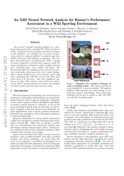 An X3D Neural Network Analysis for Runner's Performance Assessment in a
  Wild Sporting Environment