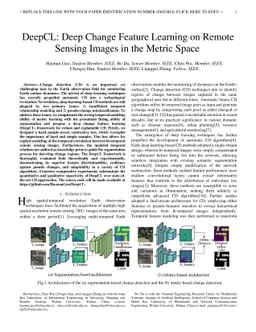 DeepCL: Deep Change Feature Learning on Remote Sensing Images in the
  Metric Space