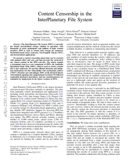 Content Censorship in the InterPlanetary File System