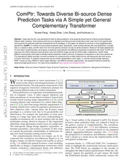 ComPtr: Towards Diverse Bi-source Dense Prediction Tasks via A Simple yet General Complementary Transformer