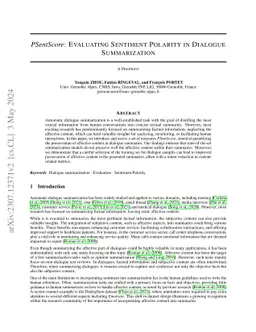 PSentScore: Evaluating Sentiment Polarity in Dialogue Summarization