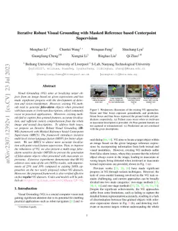 Iterative Robust Visual Grounding with Masked Reference based
  Centerpoint Supervision