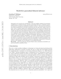 Model-free generalized fiducial inference