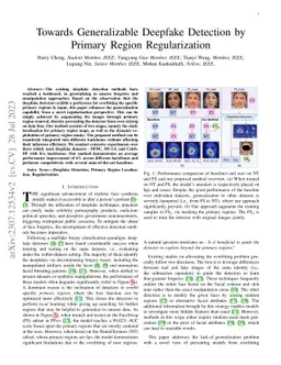 Towards Generalizable Deepfake Detection by Primary Region
  Regularization