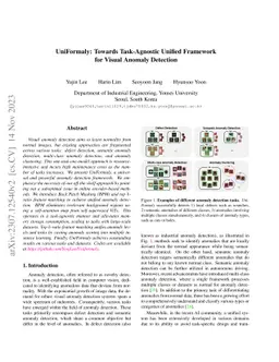 UniFormaly: Towards Task-Agnostic Unified Framework for Visual Anomaly
  Detection