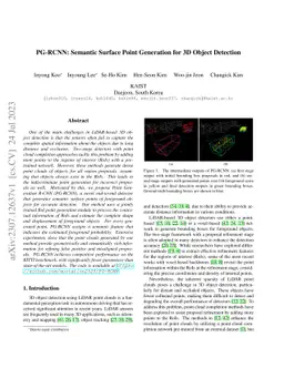 PG-RCNN: Semantic Surface Point Generation for 3D Object Detection