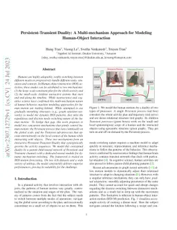 Persistent-Transient Duality: A Multi-mechanism Approach for Modeling
  Human-Object Interaction