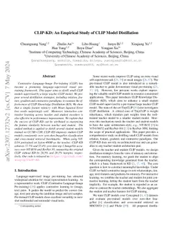 CLIP-KD: An Empirical Study of CLIP Model Distillation