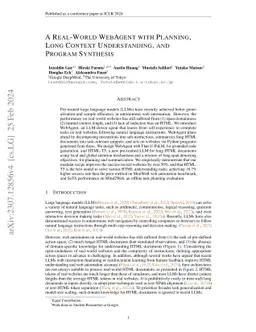 A Real-World WebAgent with Planning, Long Context Understanding, and
  Program Synthesis