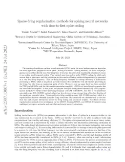 Sparse-firing regularization methods for spiking neural networks with
  time-to-first spike coding