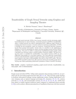 Transferability of Graph Neural Networks using Graphon and Sampling
  Theories