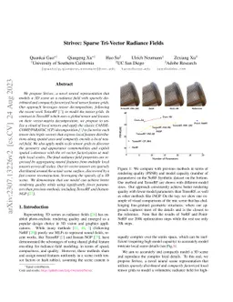 Strivec: Sparse Tri-Vector Radiance Fields