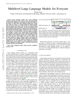 Multilevel Large Language Models for Everyone