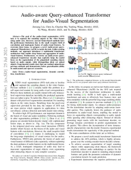 Audio-aware Query-enhanced Transformer for Audio-Visual Segmentation