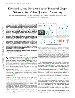 Keyword-Aware Relative Spatio-Temporal Graph Networks for Video Question
  Answering