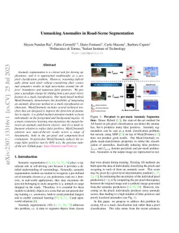 Unmasking Anomalies in Road-Scene Segmentation