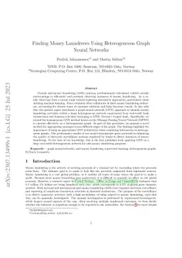 Finding Money Launderers Using Heterogeneous Graph Neural Networks