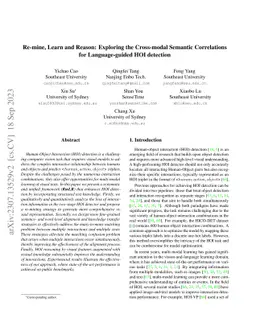 Re-mine, Learn and Reason: Exploring the Cross-modal Semantic
  Correlations for Language-guided HOI detection