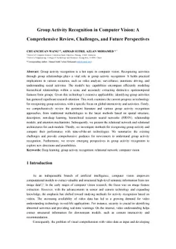 Group Activity Recognition in Computer Vision: A Comprehensive Review,
  Challenges, and Future Perspectives