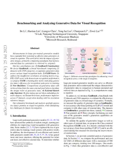 Benchmarking and Analyzing Generative Data for Visual Recognition