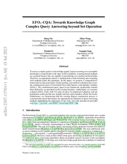 $\text{EFO}_{k}$-CQA: Towards Knowledge Graph Complex Query Answering
  beyond Set Operation