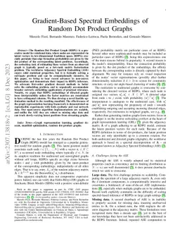 Gradient-Based Spectral Embeddings of Random Dot Product Graphs