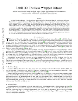 TeleBTC: Trustless Wrapped Bitcoin
