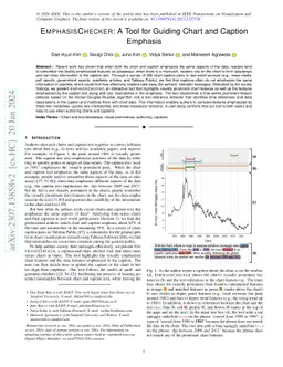EmphasisChecker: A Tool for Guiding Chart and Caption Emphasis