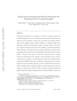 Graph Neural Networks-based Hybrid Framework For Predicting Particle
  Crushing Strength
