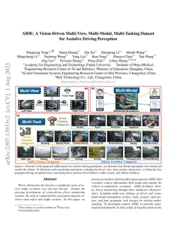 AIDE: A Vision-Driven Multi-View, Multi-Modal, Multi-Tasking Dataset for
  Assistive Driving Perception