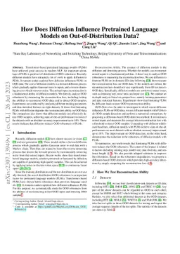 How Does Diffusion Influence Pretrained Language Models on
  Out-of-Distribution Data?
