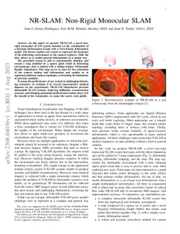 NR-SLAM: Non-Rigid Monocular SLAM