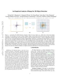 An Empirical Analysis of Range for 3D Object Detection