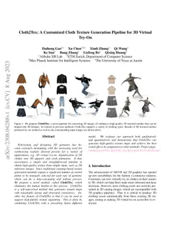 Cloth2Tex: A Customized Cloth Texture Generation Pipeline for 3D Virtual
  Try-On