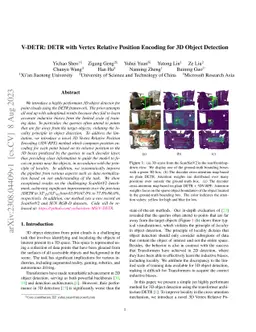 V-DETR: DETR with Vertex Relative Position Encoding for 3D Object
  Detection