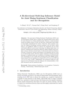 A Bi-directional Multi-hop Inference Model for Joint Dialog Sentiment
  Classification and Act Recognition