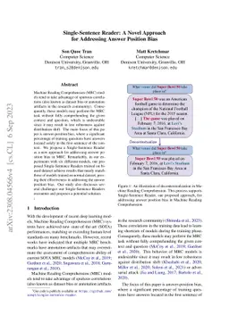 Single-Sentence Reader: A Novel Approach for Addressing Answer Position
  Bias