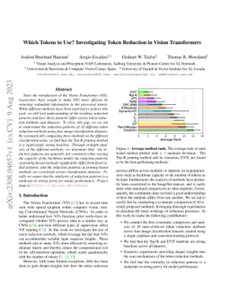 Which Tokens to Use? Investigating Token Reduction in Vision
  Transformers